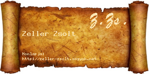 Zeller Zsolt névjegykártya