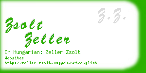 zsolt zeller business card